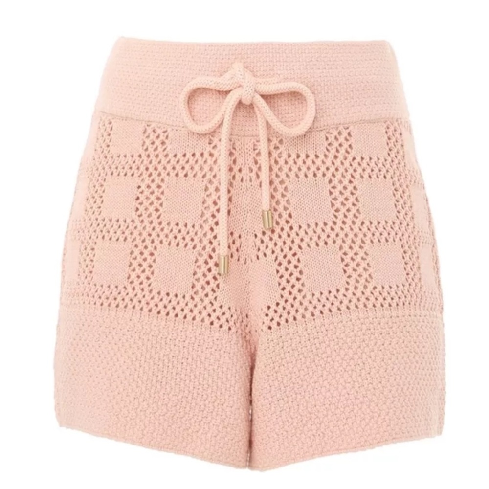 ZIMMERMANN WAVERLY DRAWCORD SHORTS in size AU0/US4 in DUSTY PINK ($375) NWT